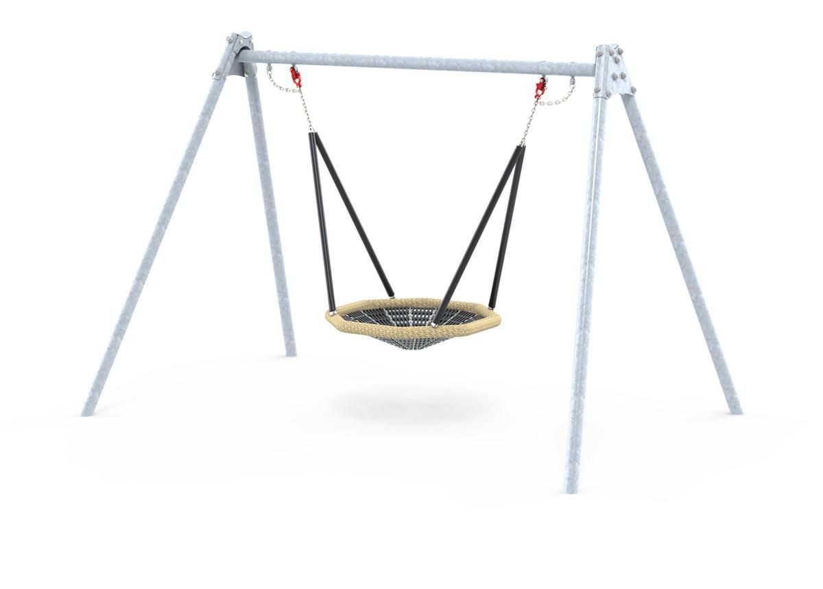 Ledon Originals Metallschaukelgestell mit 100 cm Vogelnest